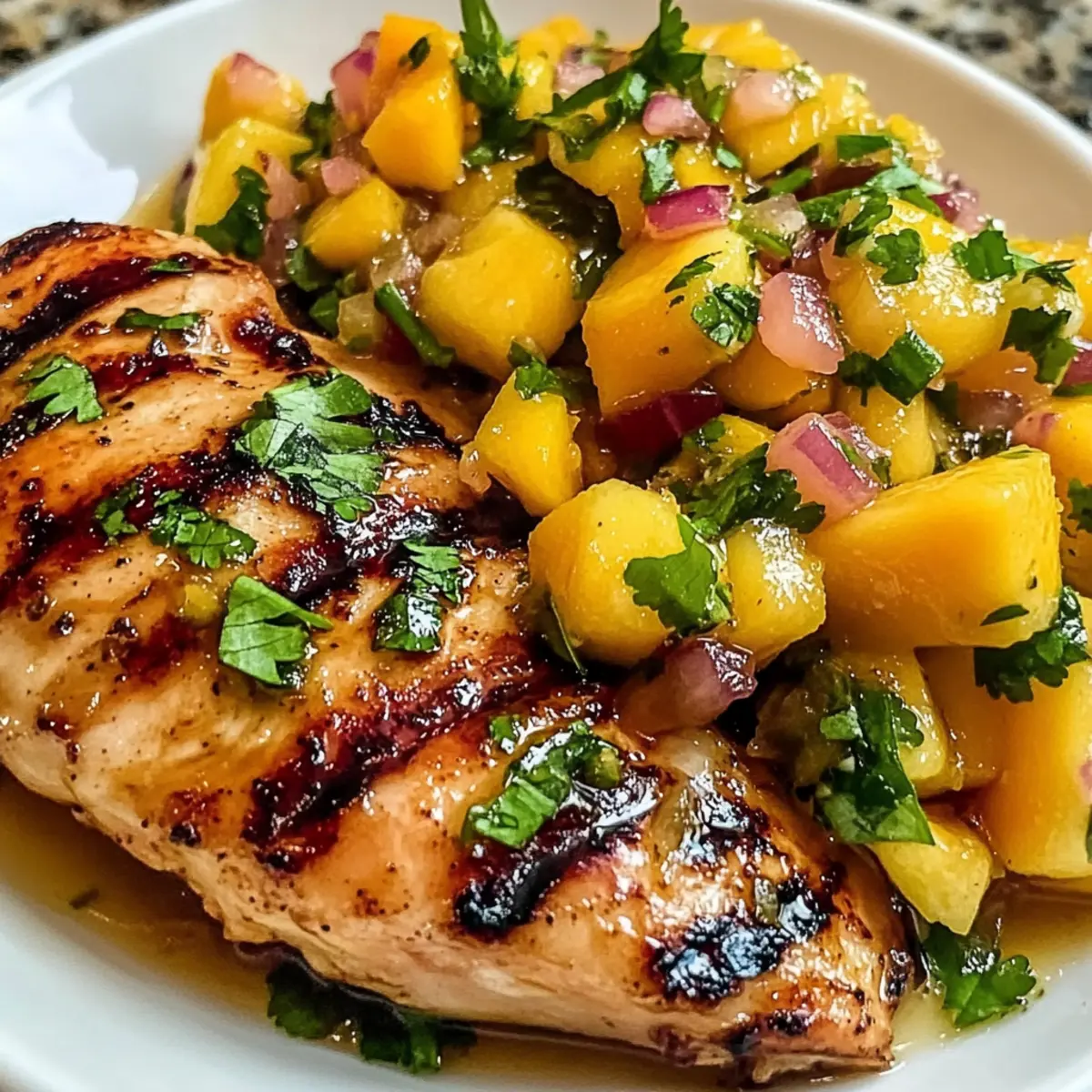 Honig-Limetten-Hähnchen mit Mango-Salsa für den Sommer