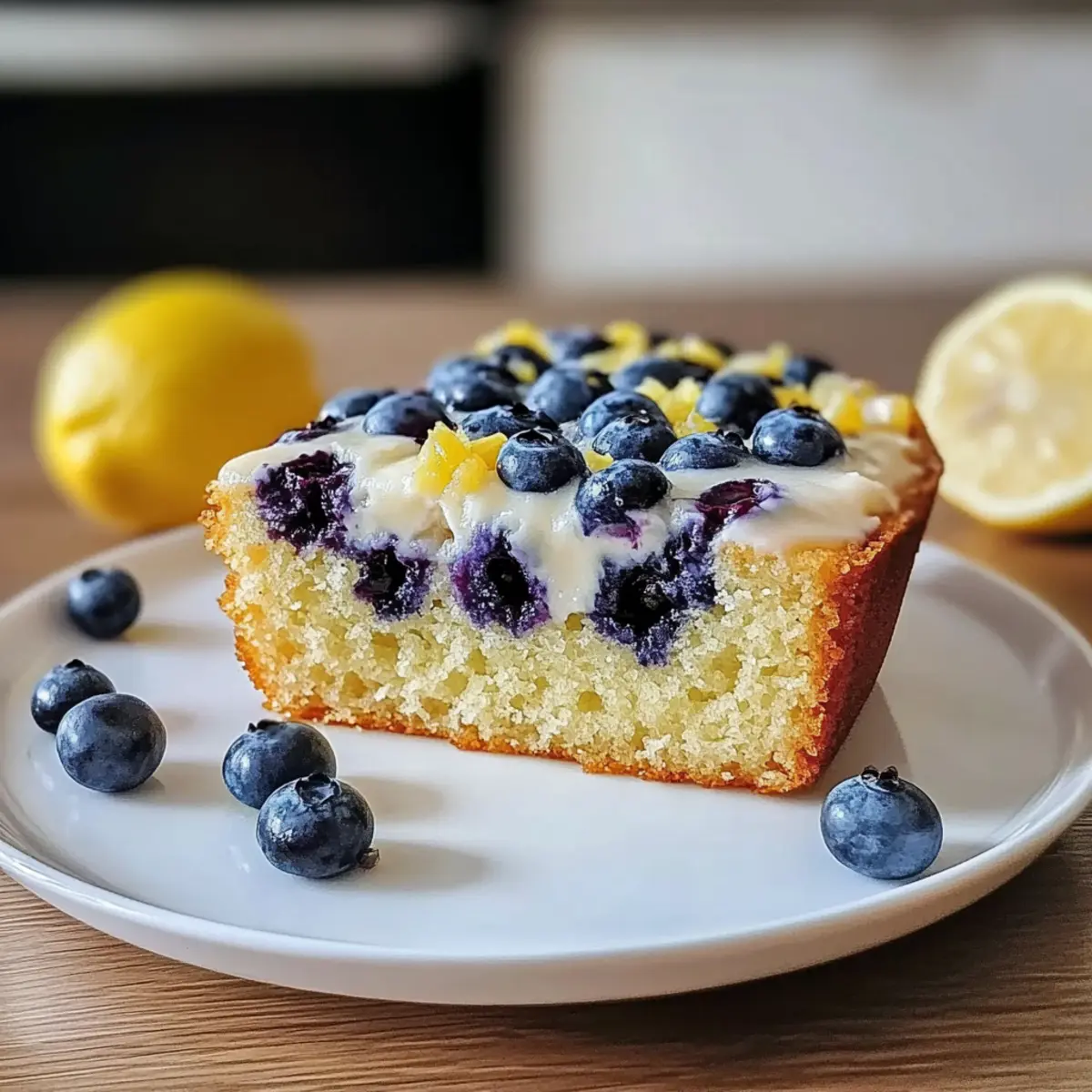 Leichter Joghurtkuchen mit Blaubeeren und Zitrone Rezept