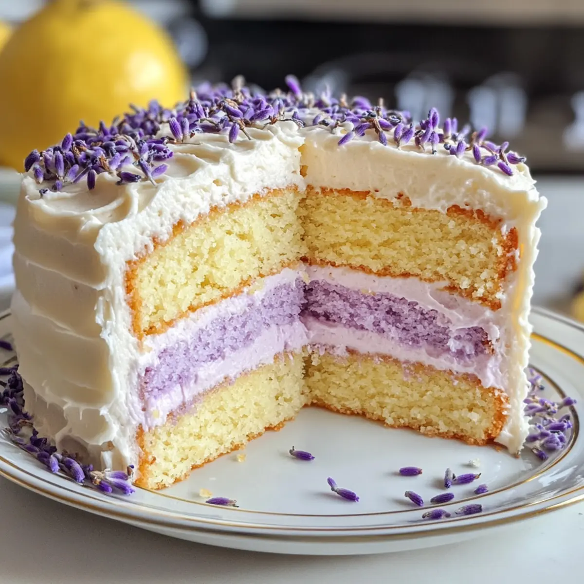 Zitronenlavendelkuchen für besondere Anlässe