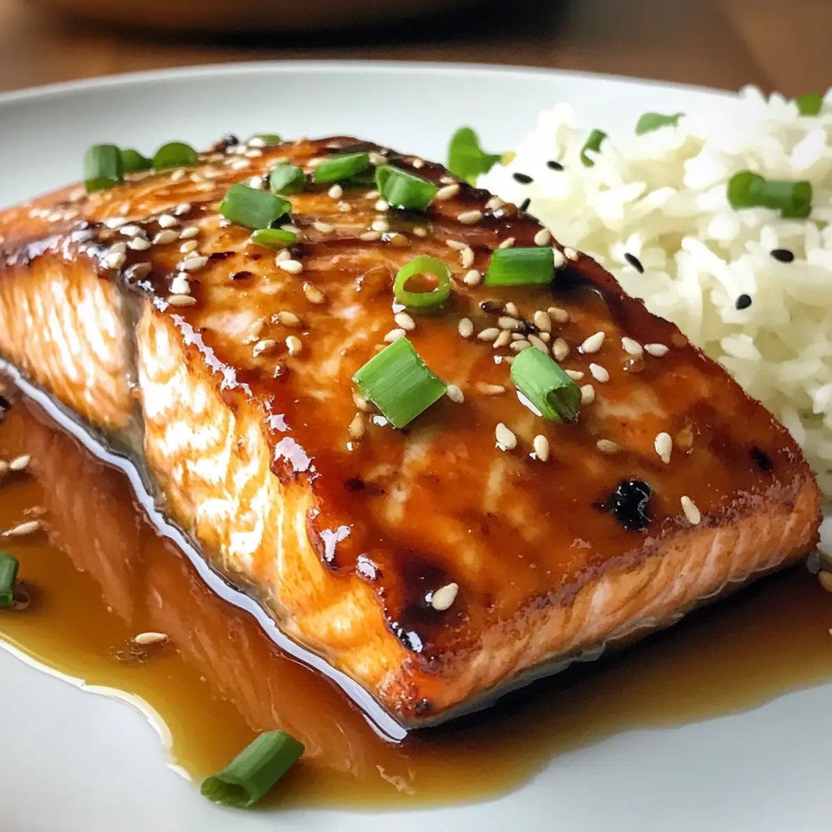 Orangen-Teriyaki-Lachs für schnelles Kochen