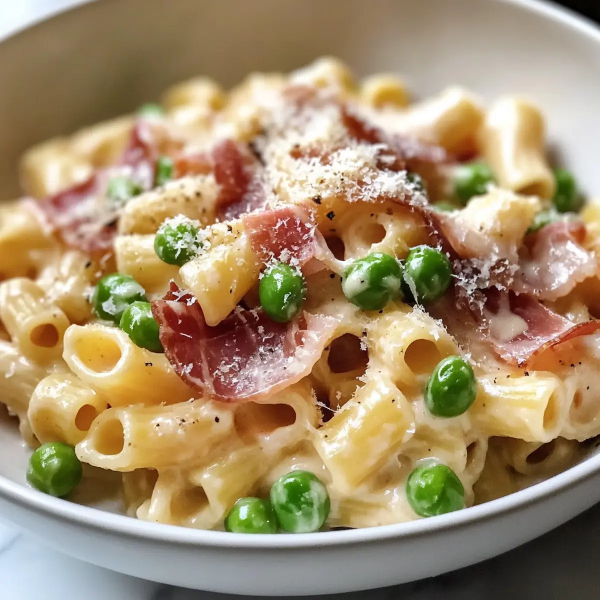 Schnelle Prosciutto Pasta mit cremiger Sauce