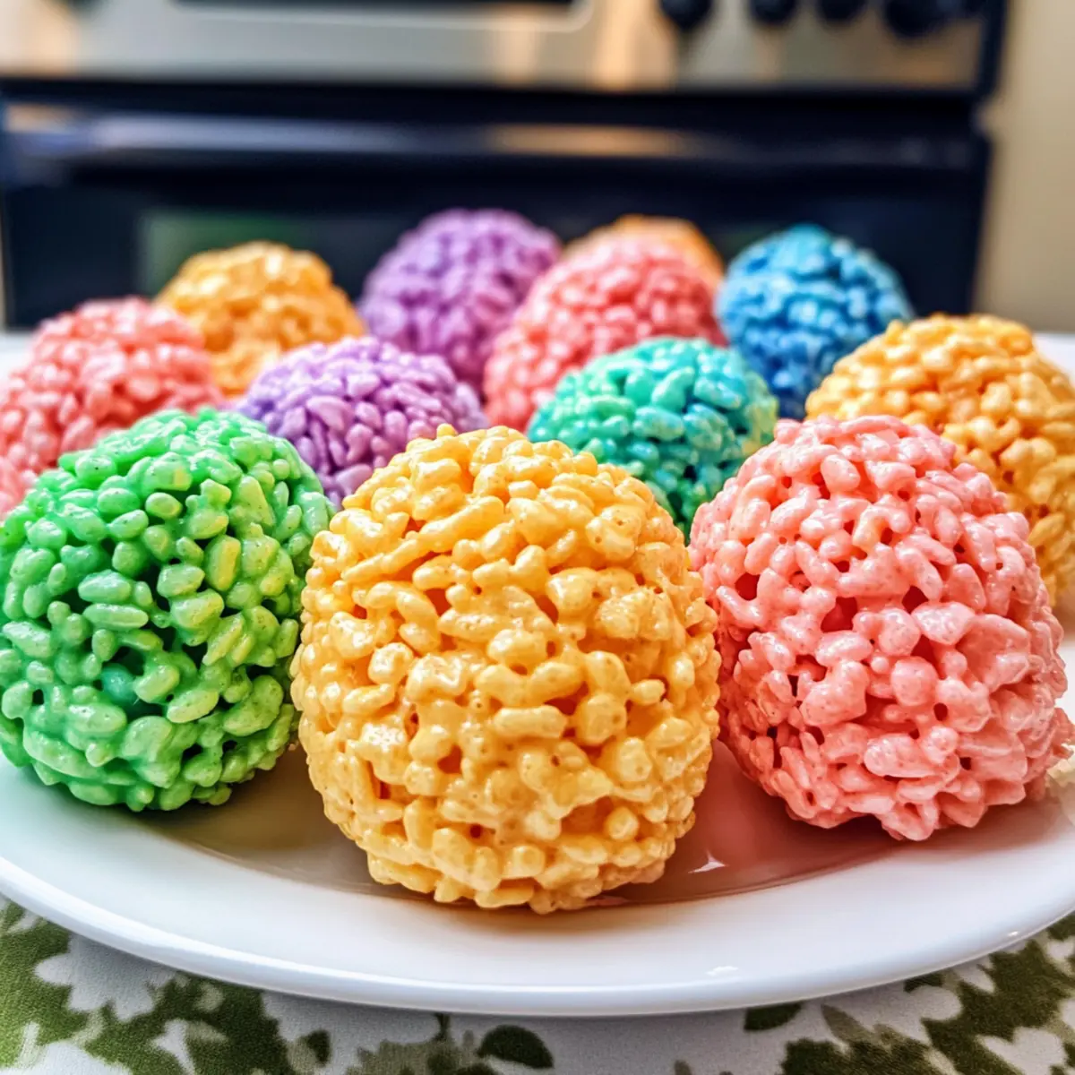 Bunte Reis-Krispies-Eier für frohe Ostern