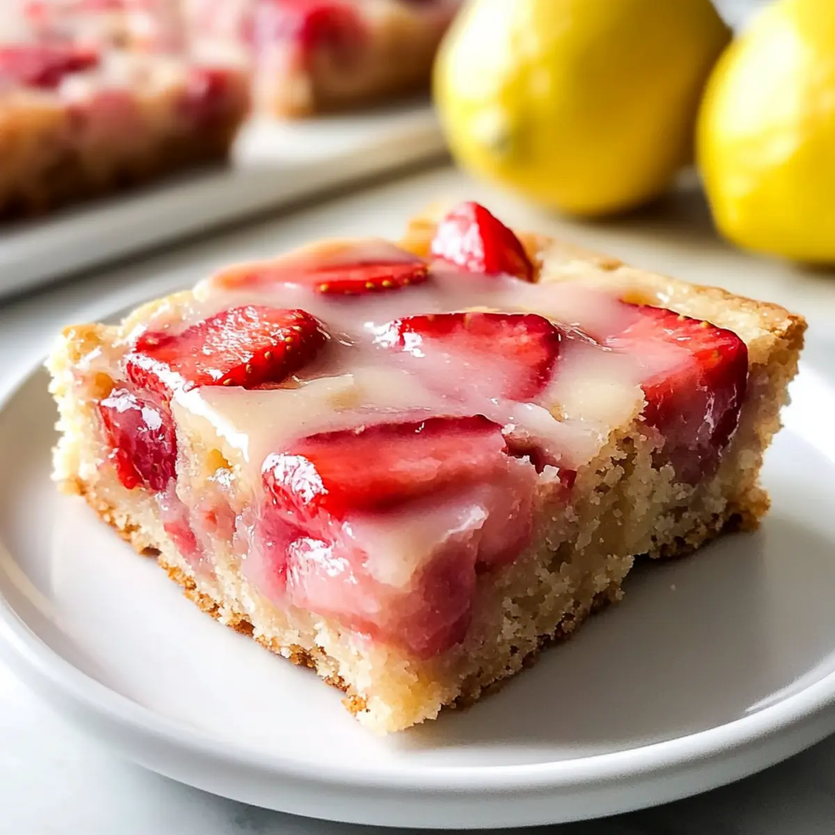 Erdbeer-Zitronen-Blondies für den perfekten Genuss