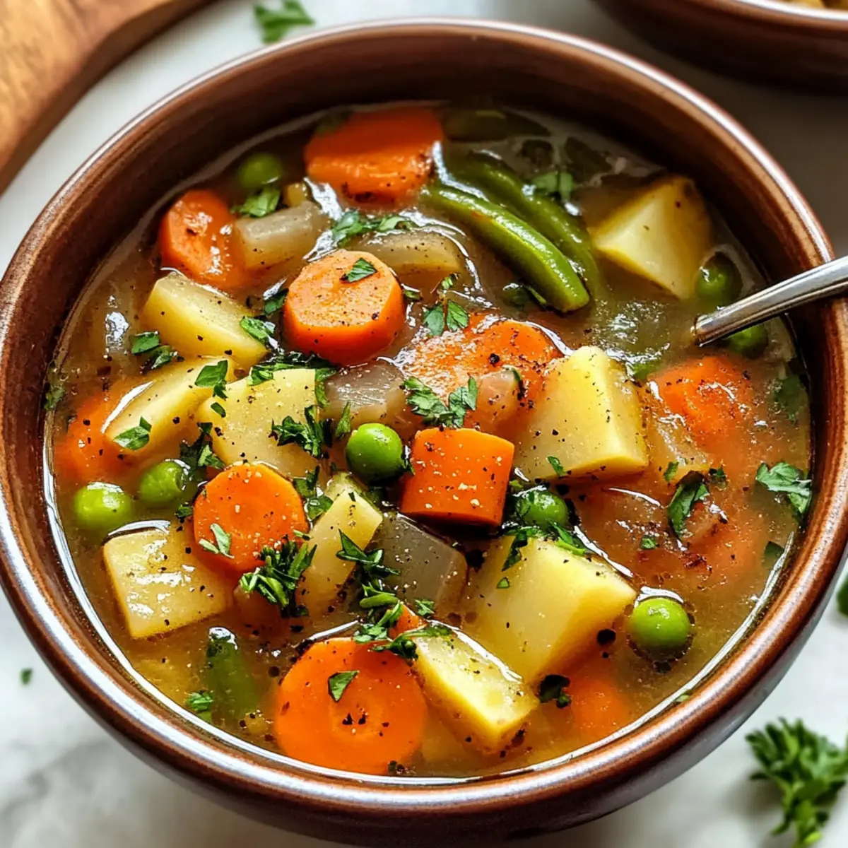 Leckere Gemüsesuppe für warme Momente