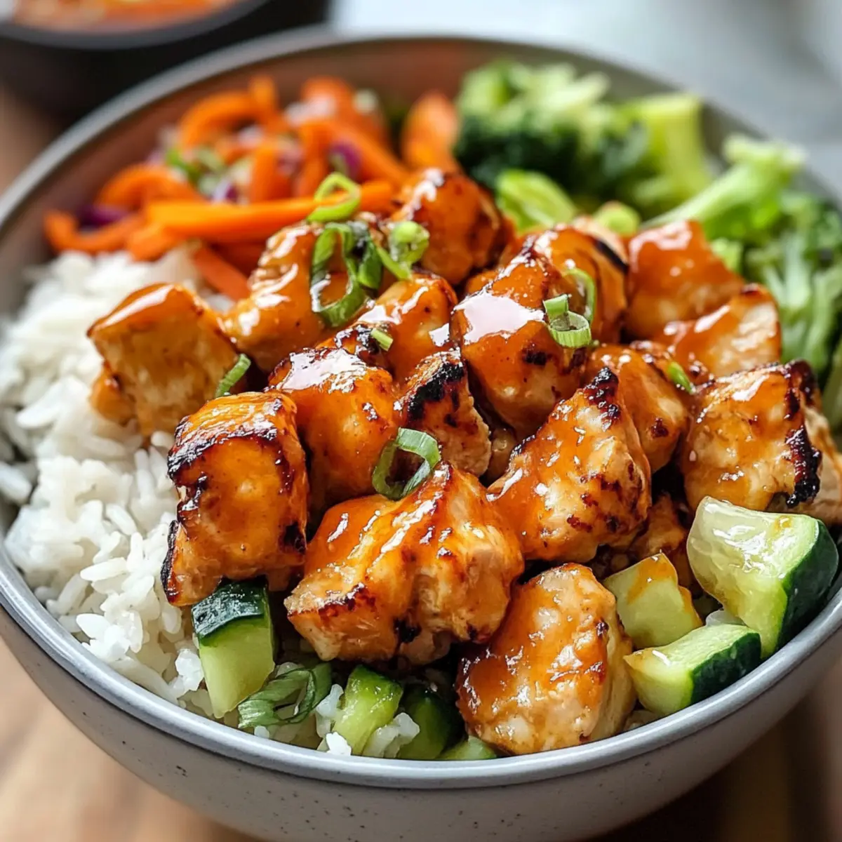 Bang Bang Hühnchen Schüssel schnell und lecker