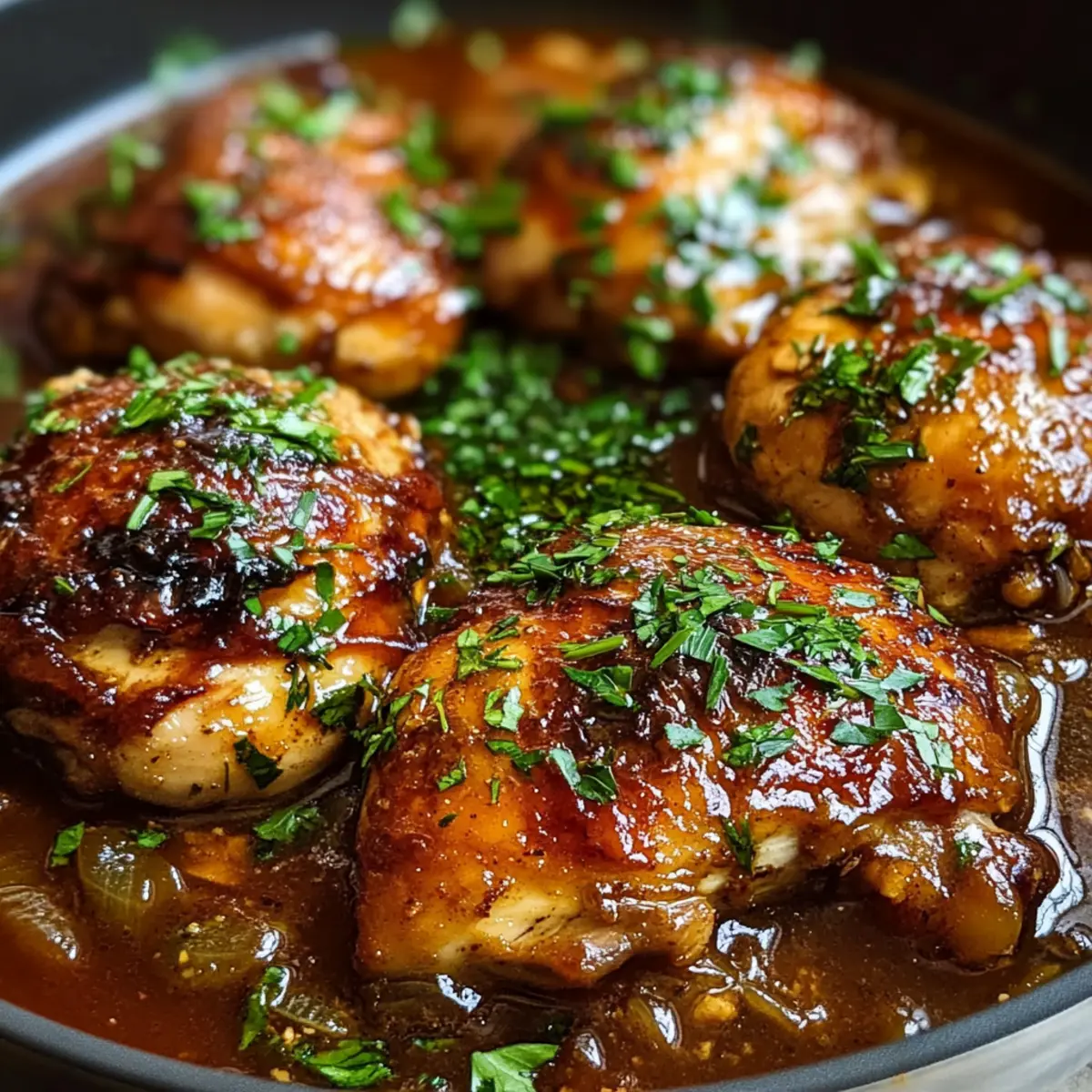 Geschmortes Catalina-Hühnchen mit hausgemachter Sauce