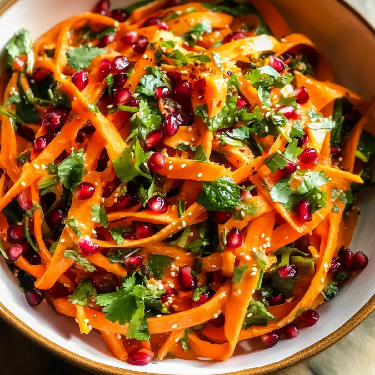 Karottensalat mit Zitrus-Miso-Ingwer-Dressing lecker zubereiten