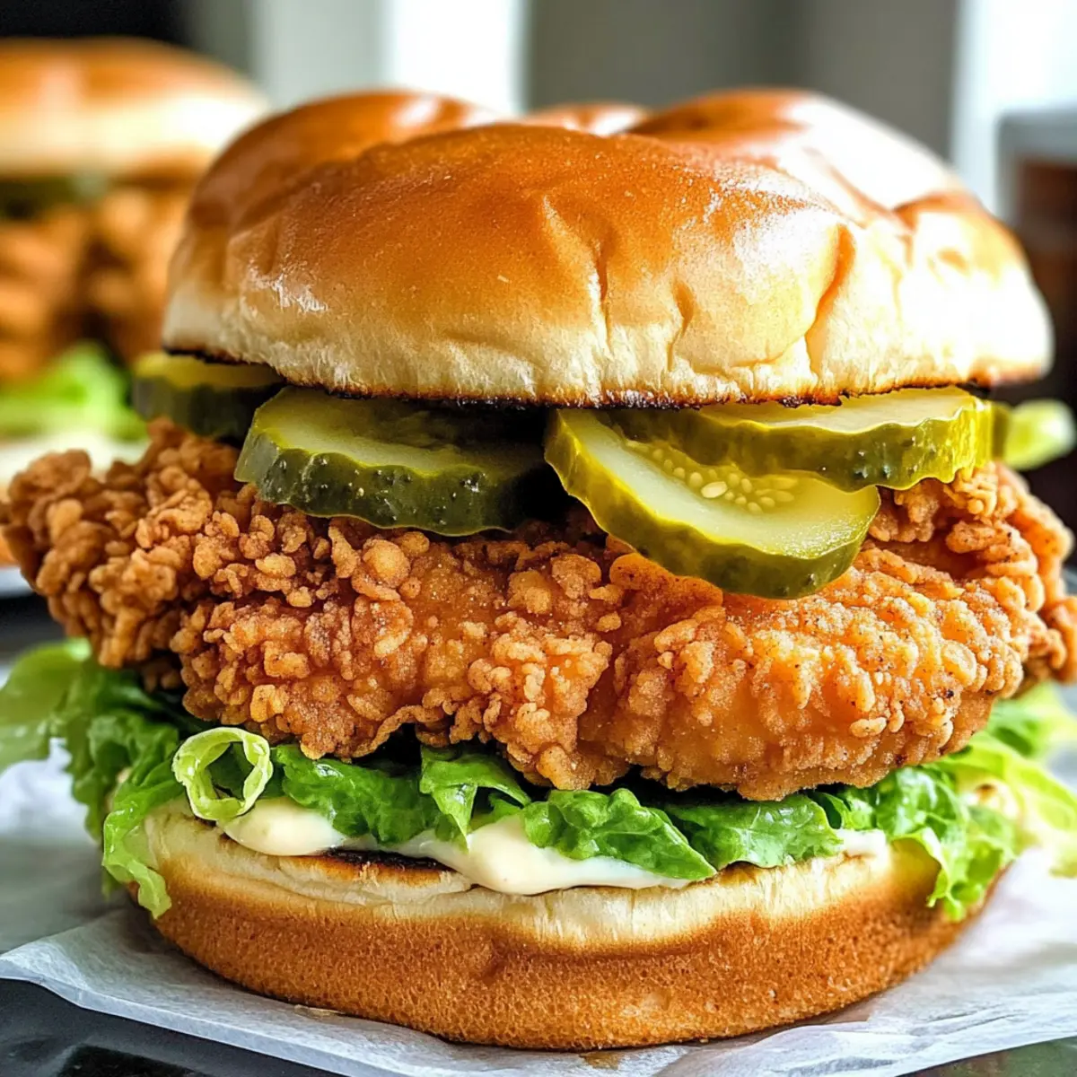 Crispy Chicken Sandwich für dein Zuhause