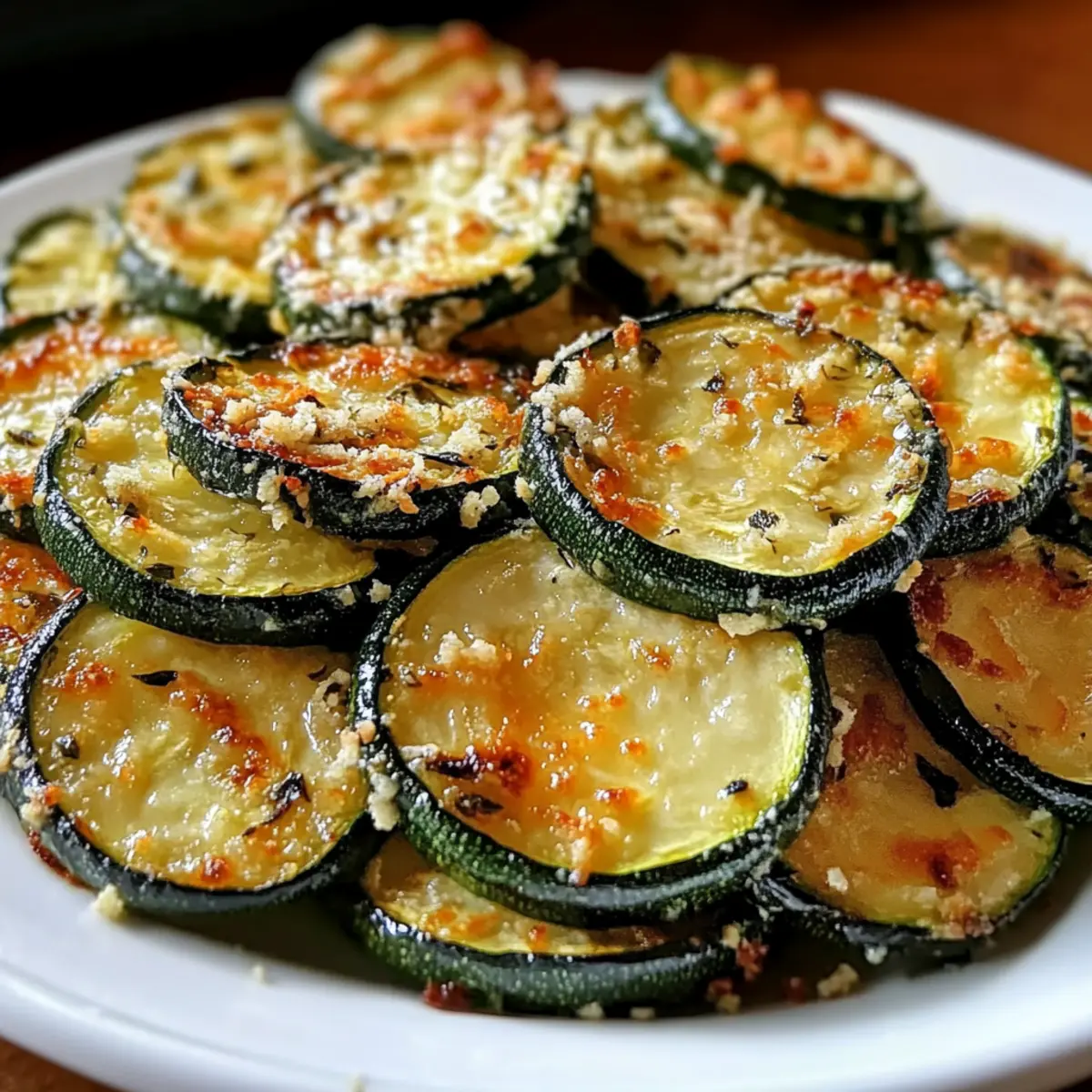 Knuspriger Knoblauch-Parmesan-gerösteter Zucchini-Genuss