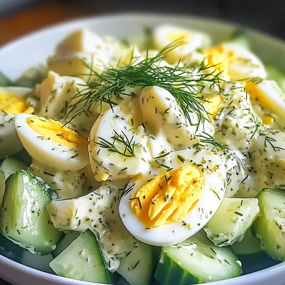 Gurken-Eiersalat ganz leicht selber machen