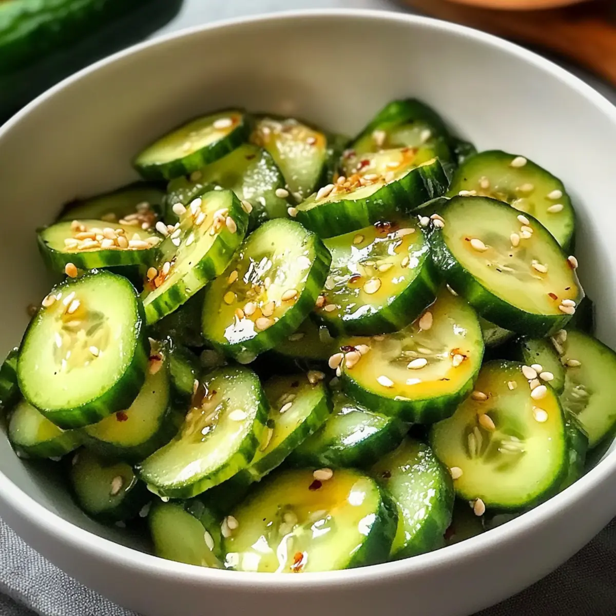 Gurken Ingwer Salat für erfrischende Sommertage