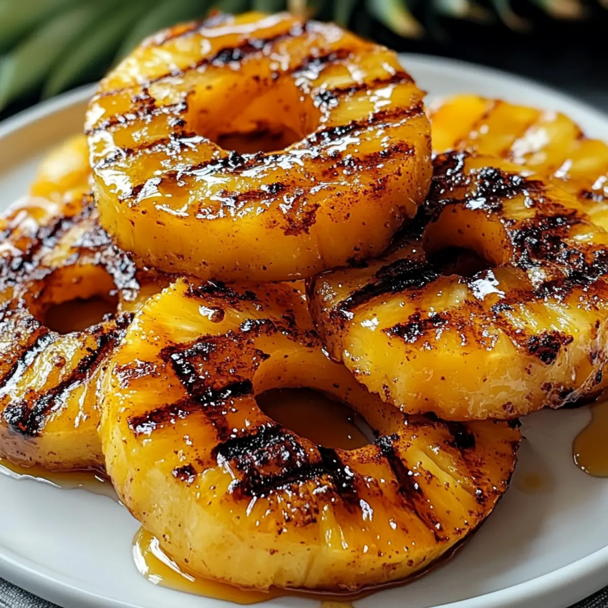 Gegrillte Ananas mit Honig und Zimt für jeden Anlass