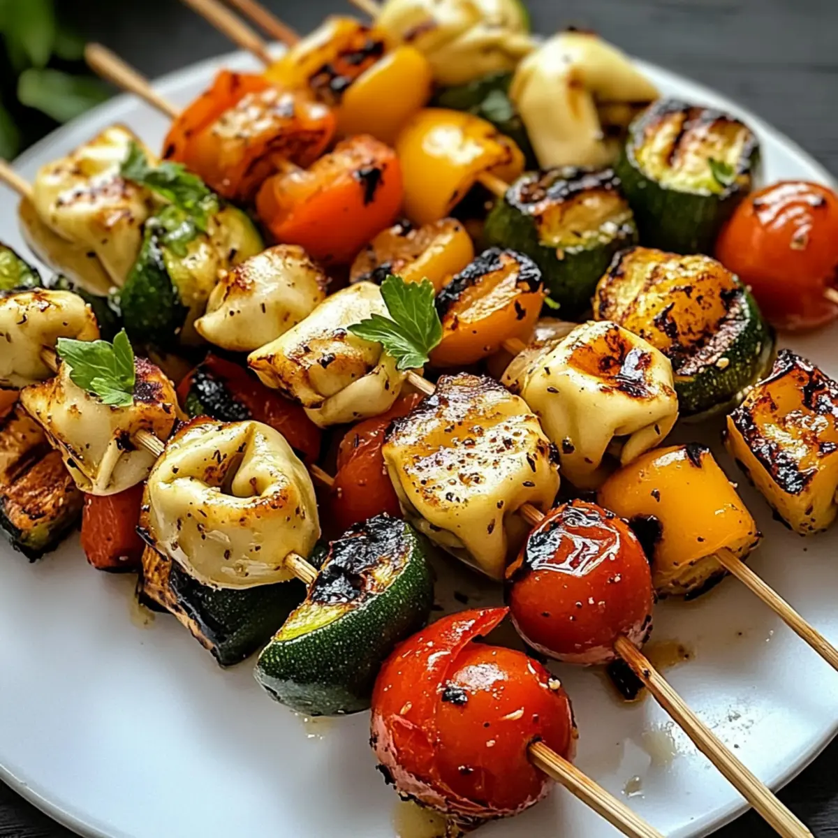 Gegrillte Tortellini-Spieße für den perfekten Grillabend