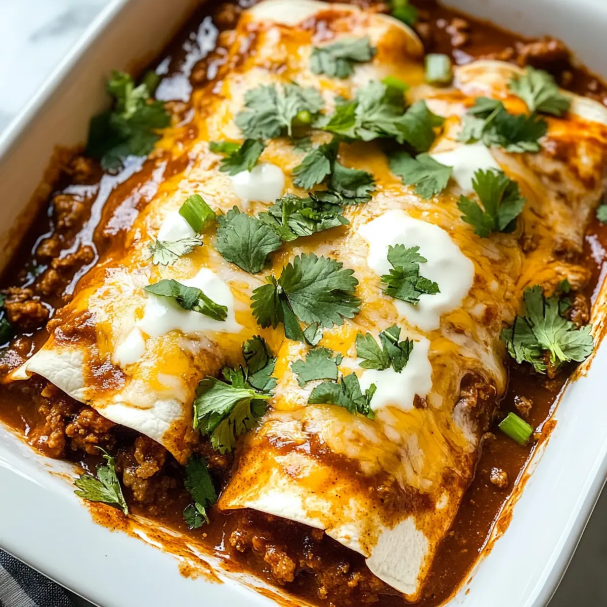 Rinderhackfleisch-Enchiladas für die ganze Familie