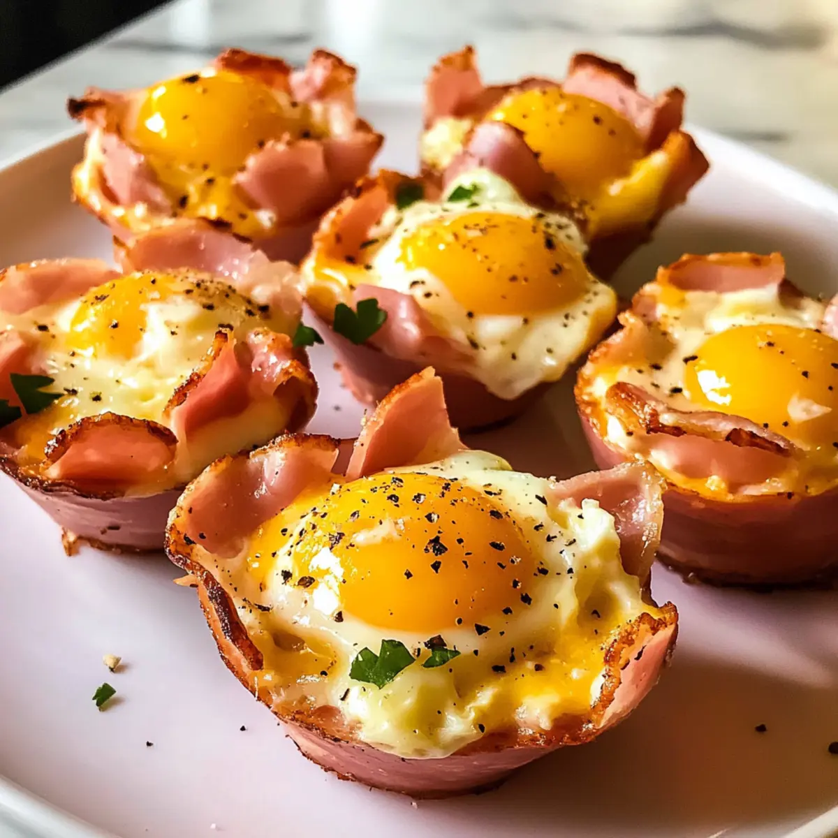 Schinken und Käse Eierbecher für den perfekten Morgen