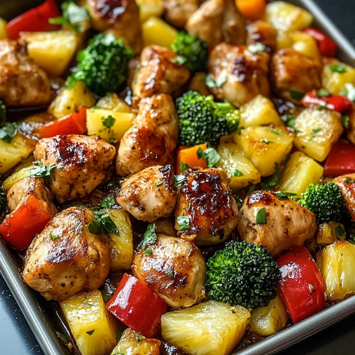 Hawaiian Chicken Blechpfanne für tropischen Genuss