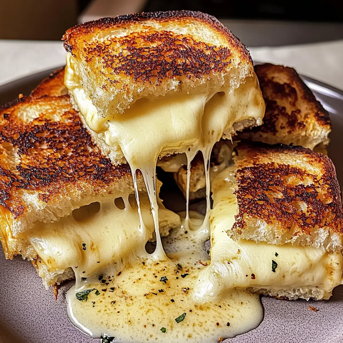 Hawaiian Roll Gegrillter Käse für gemütliche Abende