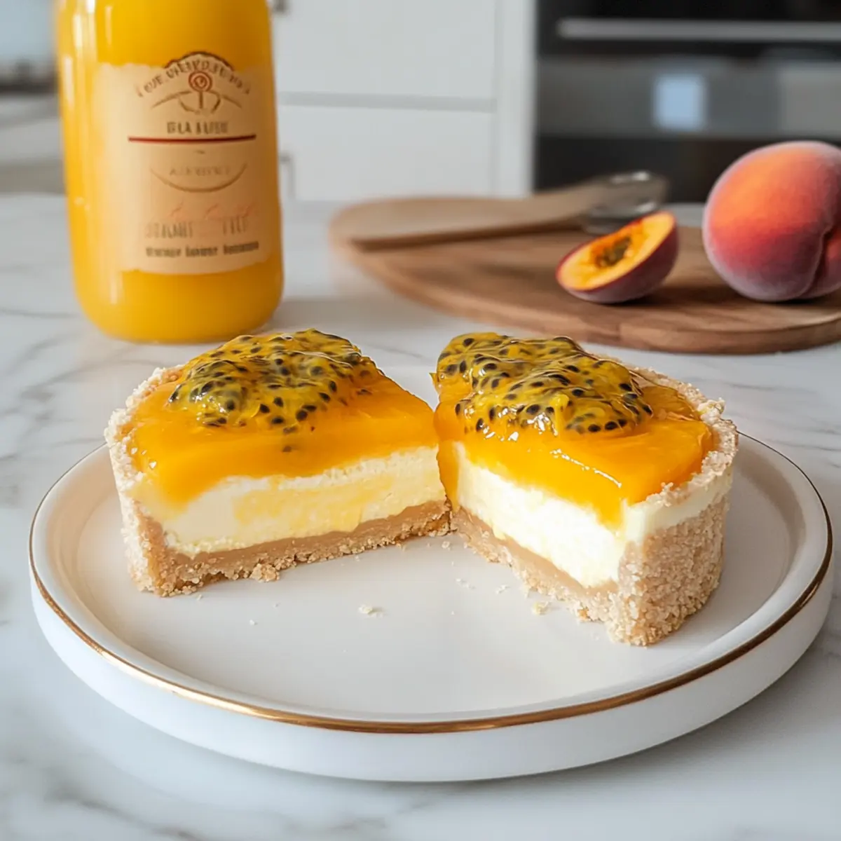 Pfirsich-Maracuja-Joghurt-Törtchen ohne Backen