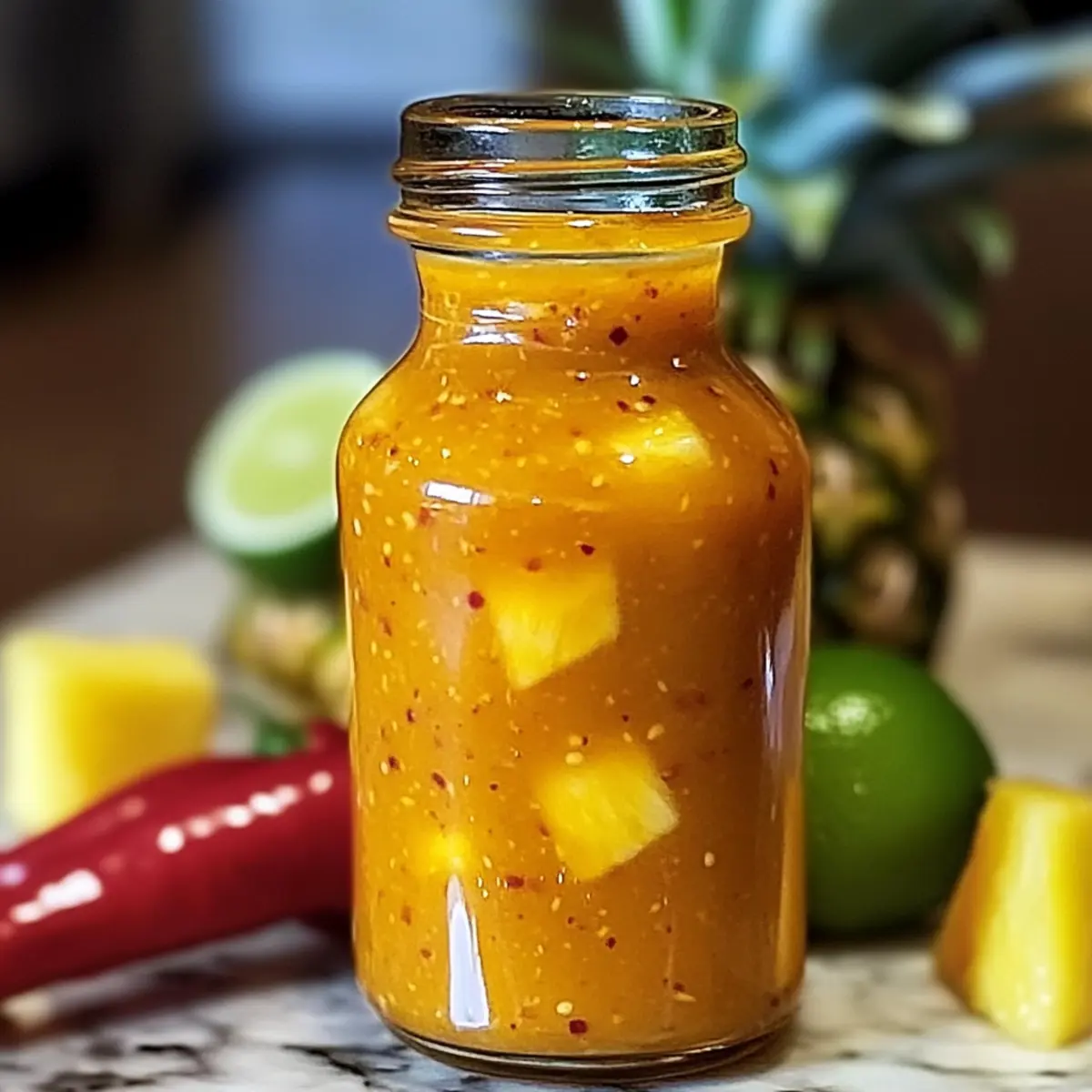 Ananas Habanero Scharfe Soße für jeden Anlass
