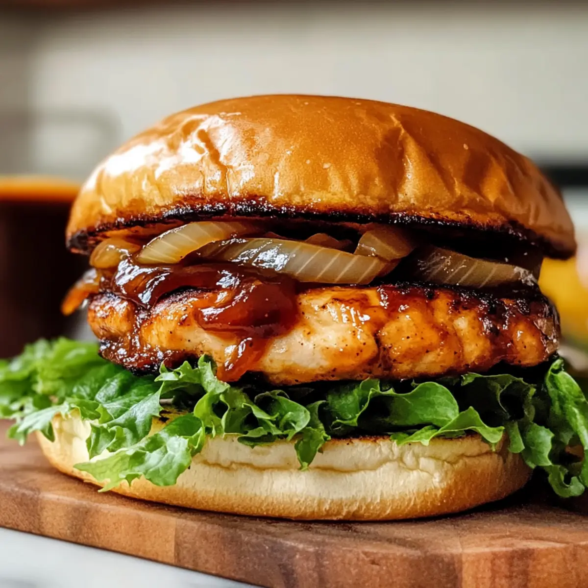 Rauchige BBQ Hühnchenburger für Grillfans