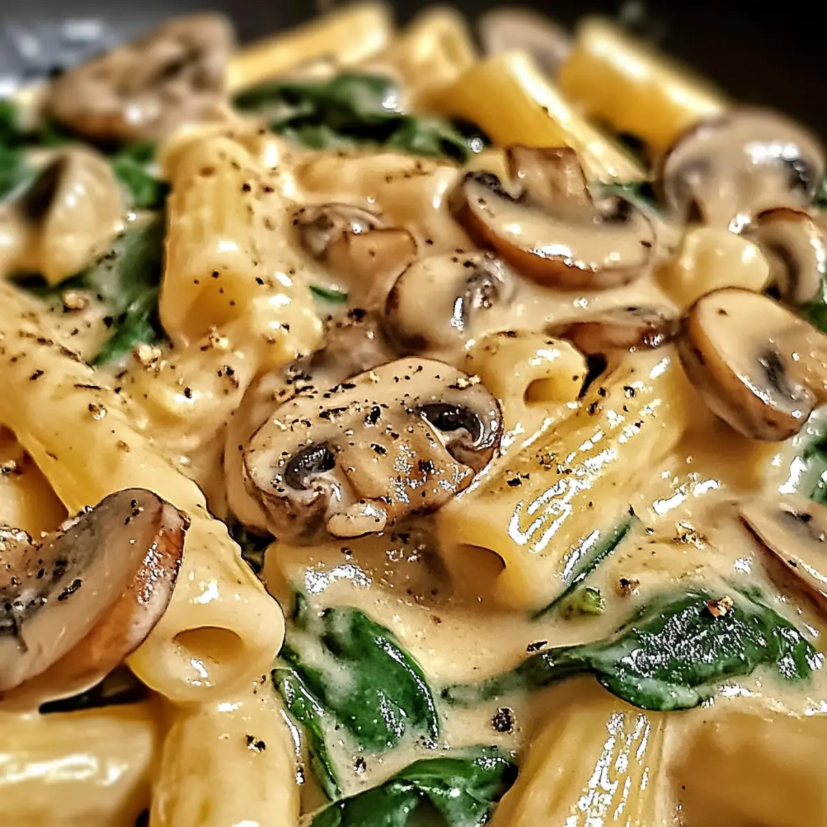 Toskanische Pilz-Pasta-Pfanne für dein schnelles Dinner