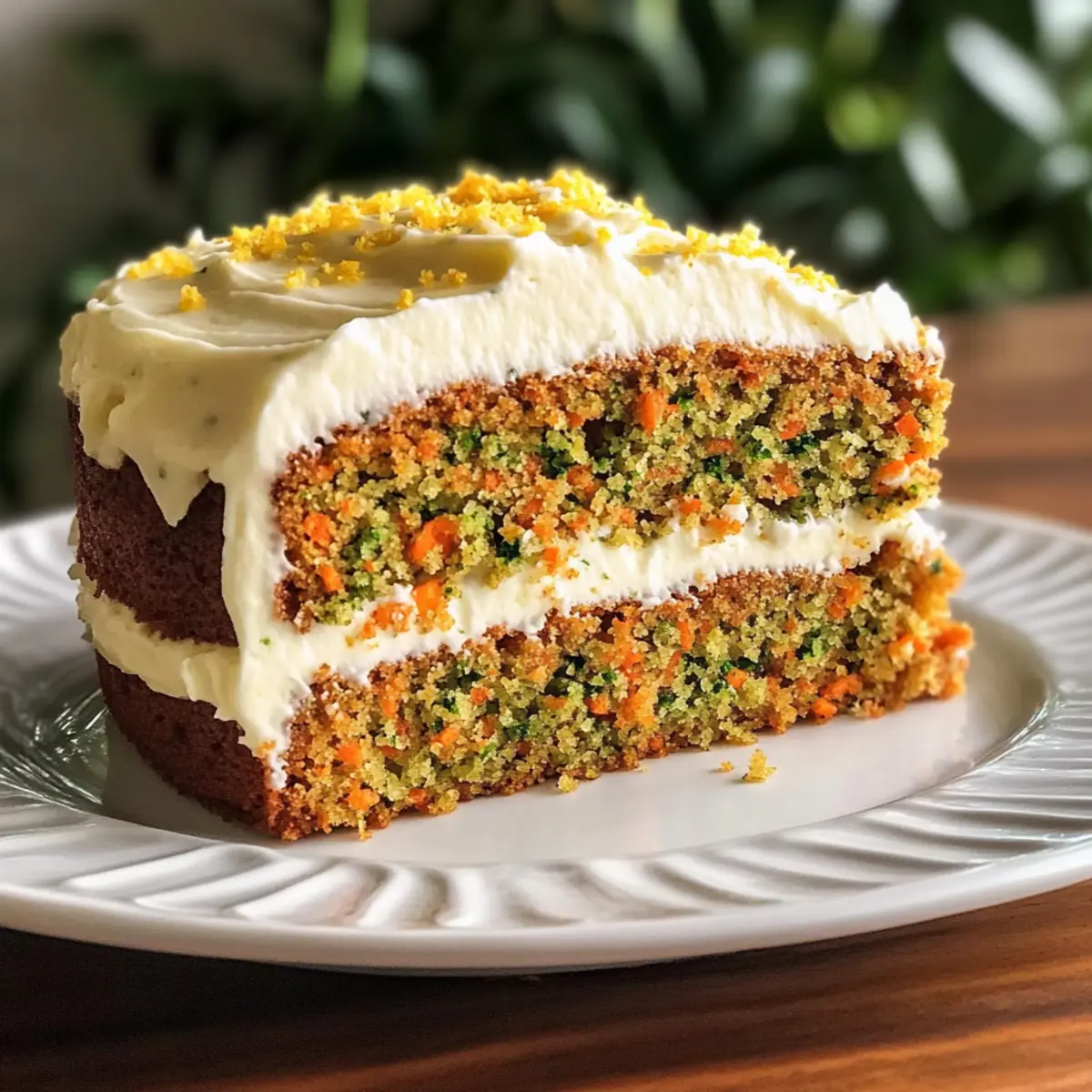 Zucchini-Möhrenkuchen mit Frischkäsecreme